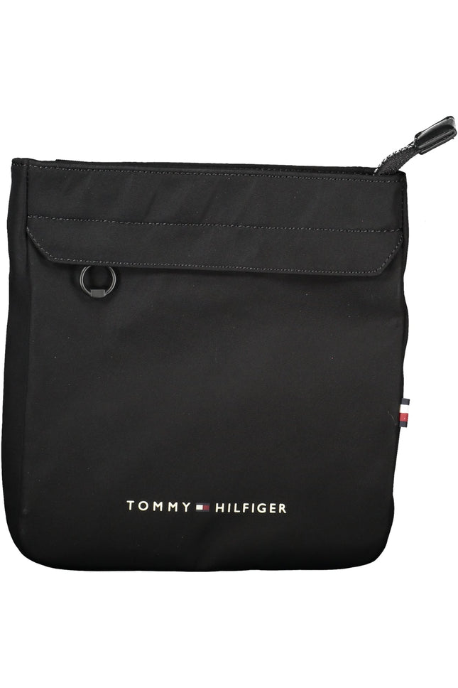Tommy Hilfiger Umhängetasche Herren – Schwarze Schultertasche aus recyceltem Polyester