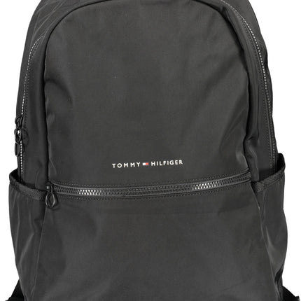 Tommy Hilfiger Rucksack Herren – Schwarzer Alltagsrucksack mit Laptopfach