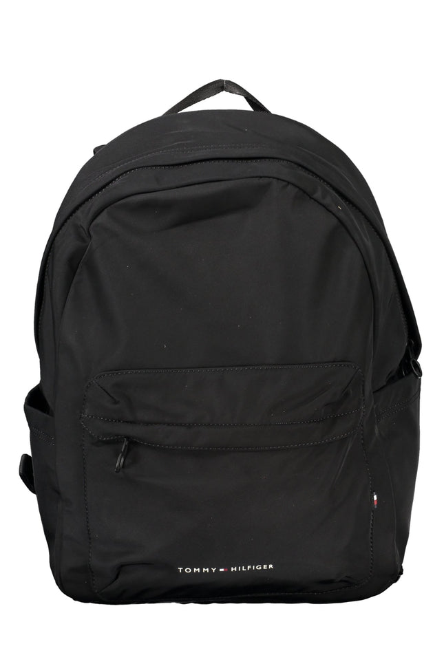 Tommy Hilfiger Rucksack Herren Schwarz – Leichter Alltagsrucksack aus recyceltem Polyester