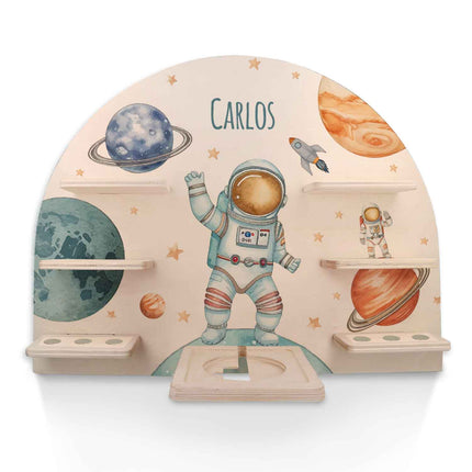 SEO. Toniebox Regal für Kinderzimmer - Astronaut - Personalisiert mit Namen - Linkreich