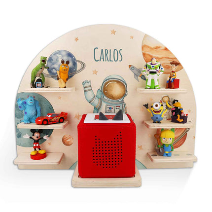 SEO. Toniebox Regal für Kinderzimmer - Astronaut - Personalisiert mit Namen - Linkreich