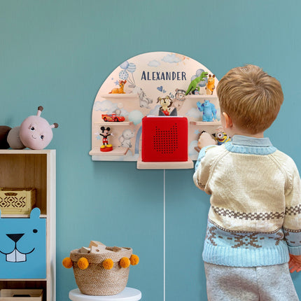 SEO. Toniebox Regal für Kinderzimmer - Ballon - Personalisiert mit Namen - Linkreich