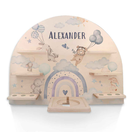 SEO. Toniebox Regal für Kinderzimmer - Ballon - Personalisiert mit Namen - Linkreich