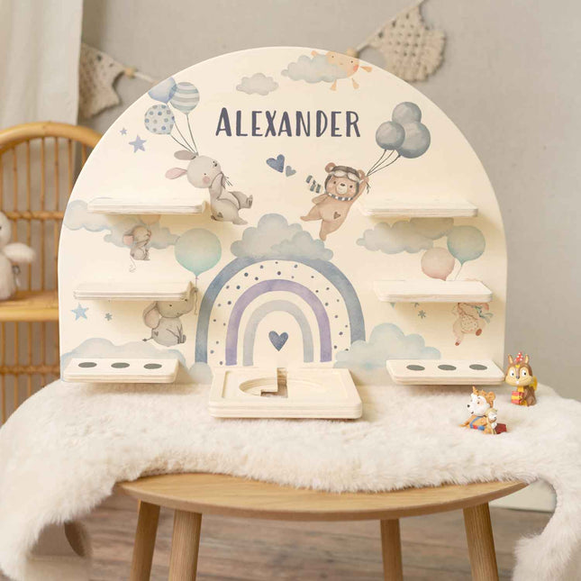 SEO. Toniebox Regal für Kinderzimmer - Ballon - Personalisiert mit Namen - Linkreich