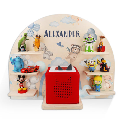 SEO. Toniebox Regal für Kinderzimmer - Ballon - Personalisiert mit Namen - Linkreich