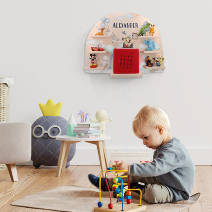 SEO. Toniebox Regal für Kinderzimmer - Ballon - Personalisiert mit Namen - Linkreich