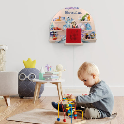 SEO. Toniebox Regal für Kinderzimmer - Drache - Personalisiert mit Namen - Linkreich