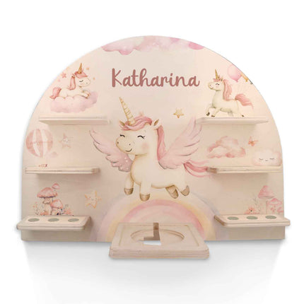 SEO. Toniebox Regal für Kinderzimmer - Einhorn - Personalisiert mit Namen - Linkreich