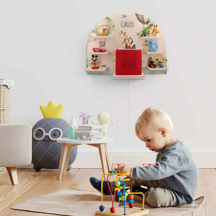 SEO. Toniebox Regal für Kinderzimmer - Giraffe - Personalisiert mit Namen - Linkreich