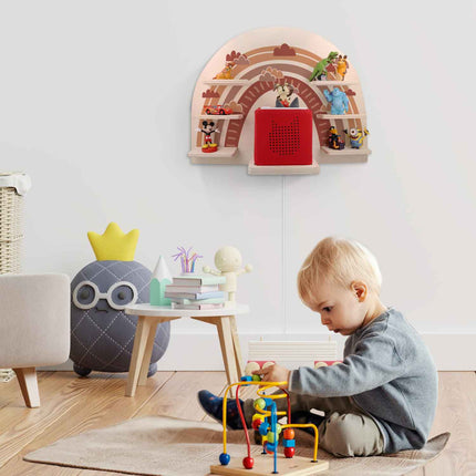 SEO. Toniebox Regal für Kinderzimmer - Regenbogen - Kinder Wandregal - Blau Linkreich