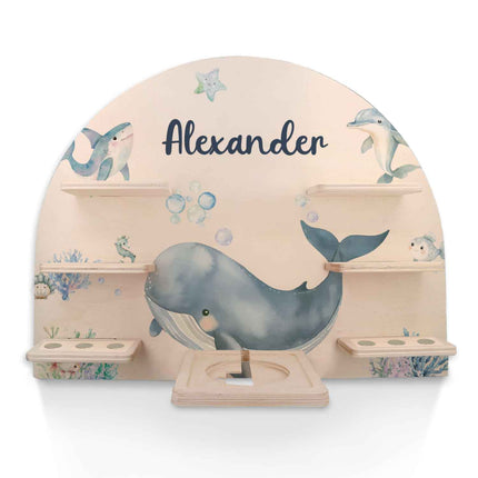 SEO. Toniebox Regal für Kinderzimmer - See - Personalisiert mit Namen - Linkreich