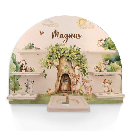 SEO. Toniebox Regal für Kinderzimmer - Wald - Personalisiert mit Namen - Linkreich