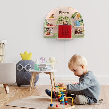 SEO. Toniebox Regal für Kinderzimmer - Wald - Personalisiert mit Namen - Linkreich