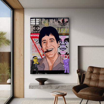Tony Montana - Leinwandbild Pop Art (Canvas) kaufen bei Linkreich – Jetzt entdecken!