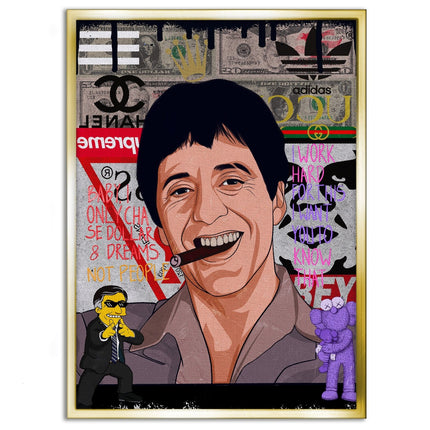 Tony Montana - Leinwandbild Pop Art (Canvas) kaufen bei Linkreich – Jetzt entdecken!