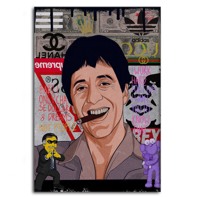 Tony Montana - Leinwandbild Pop Art (Canvas) kaufen bei Linkreich – Jetzt entdecken!