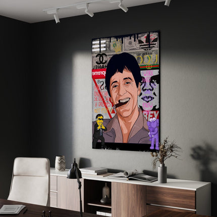 Tony Montana - Leinwandbild Pop Art (Canvas) kaufen bei Linkreich – Jetzt entdecken!
