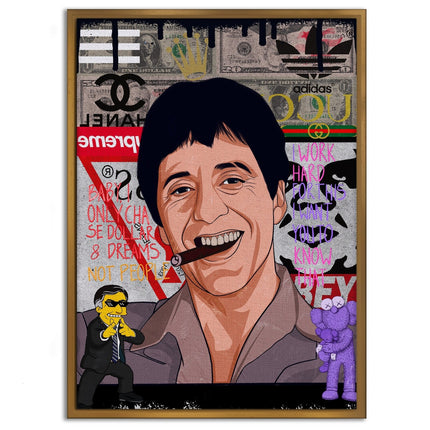 Tony Montana - Leinwandbild Pop Art (Canvas) kaufen bei Linkreich – Jetzt entdecken!