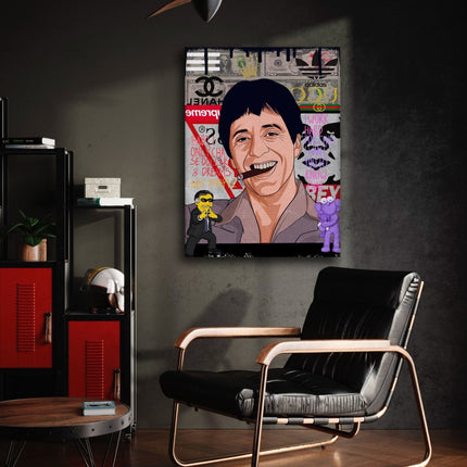 Tony Montana - Leinwandbild Pop Art (Canvas) kaufen bei Linkreich – Jetzt entdecken!
