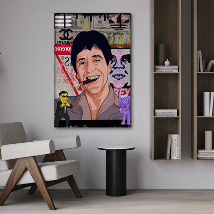 Tony Montana - Leinwandbild Pop Art (Canvas) kaufen bei Linkreich – Jetzt entdecken!