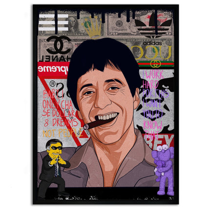 Tony Montana - Leinwandbild Pop Art (Canvas) kaufen bei Linkreich – Jetzt entdecken!