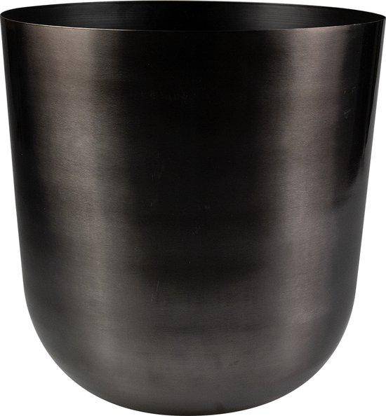 Topf Mayk Blei – Pflanzgefäß Ø20cm – Moderner Blumentopf mit metallischer Oberfläche – Dekorativer Indoor Pflanzentopf (Plant) kaufen bei Linkreich – Jetzt entdecken!