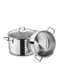 Korkmaz Perla Dampfgarer-Set 20 cm – Buharlı Tencere Seti, Edelstahl 18/10