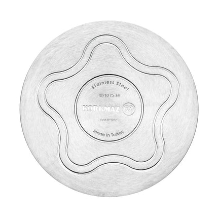 Topfset Edelstahl Korkmaz Perla 28 Cm 2 Teilig Induktion Poliertes Edelstahl
