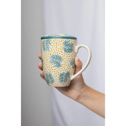 SEO. TRANQUILLO BOHO CHIC Set - Tasse mit Teesieb BOHO CHIC 400ml Linkreich