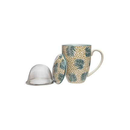 SEO. TRANQUILLO BOHO CHIC Set - Tasse mit Teesieb BOHO CHIC 400ml Linkreich