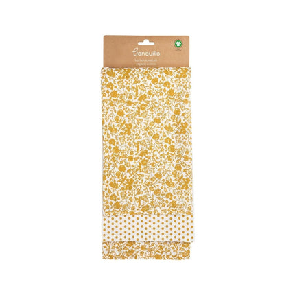 SEO. TRANQUILLO Geschirrtuch FLORAL 2er - Set - Linkreich