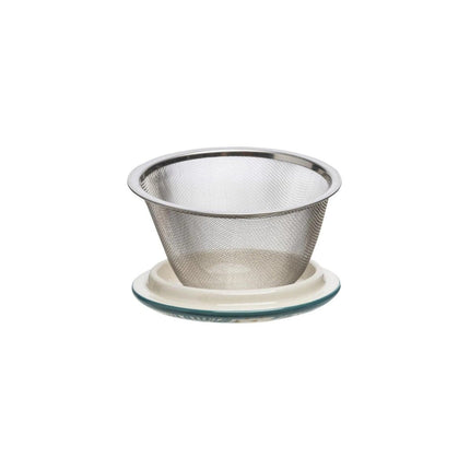 SEO. TRANQUILLO Tasse mit Teesieb RUSTIC blau 400ml - Linkreich