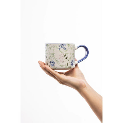 SEO. TRANQUILLO VINTAGE GARDEN Tassen & Untersetzer Sets - Tasse VINTAGE GARDEN blue Linkreich