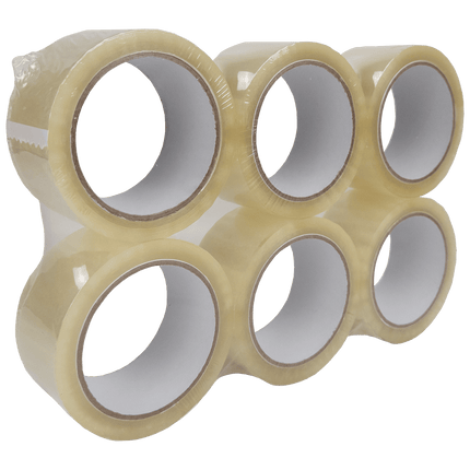SEO. Transparentes Klebeband - Leise abrollend - 50mm x 66m - ca. 50µm - 1 Linkreich