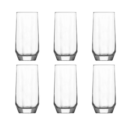 Trinkgläser Wassergläser Diamond 6er Set 385ml Lav