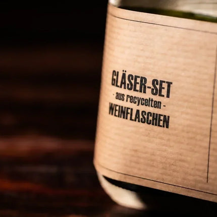 Trinkgläser aus recycelten Weinflaschen – Nachhaltig, robust und spülmaschinenfest