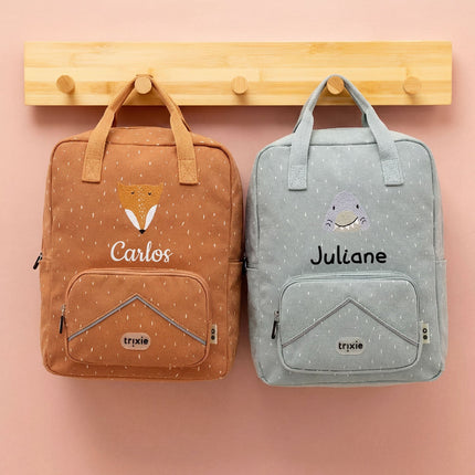 SEO. trixie - Personalisierter XXL Rucksack für Kinder - Triceratops Linkreich
