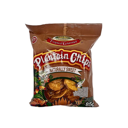 SEO. Tropical Gourmet natürlich süße Bananenchips (Plantain) 85g - Linkreich