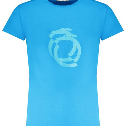 SEO. TRUSSARDI Herren T-Shirt Kurzarm Rot – Logo - Aufdruck für Frühjahr/Sommer - Blau Linkreich