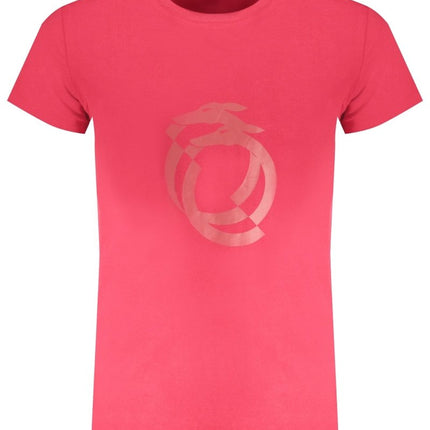 SEO. TRUSSARDI Herren T-Shirt Kurzarm Rot – Logo - Aufdruck für Frühjahr/Sommer - Rot Linkreich