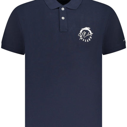 SEO. TRUSSARDI Poloshirt Herren kurzärmelig Rosa – Basic Polo mit Logo - Blau Linkreich