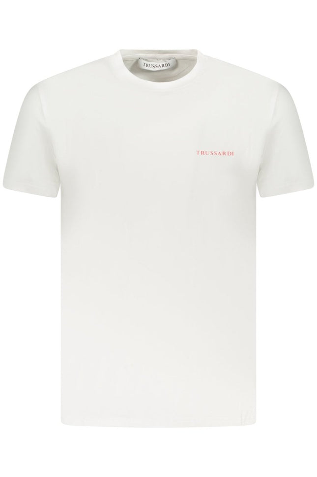 SEO. TRUSSARDI T-Shirt Herren Weiß – Logo-Print aus Baumwolle | soulluna.de - Weiß Linkreich