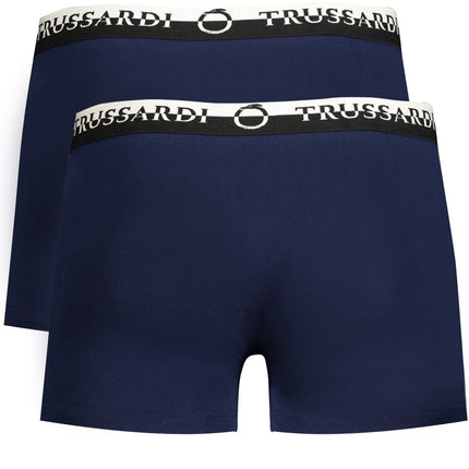 TRUSSARDI Herren-Boxer Schwarz – Doppelt elastische Unterwäsche im 2er-Pack