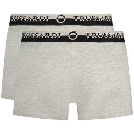 TRUSSARDI Herren-Boxer Schwarz – Doppelt elastische Unterwäsche im 2er-Pack