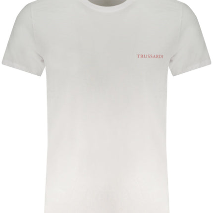 TRUSSARDI T-Shirt Herren Weiß – Kurzärmliges Basic aus 100% Baumwolle