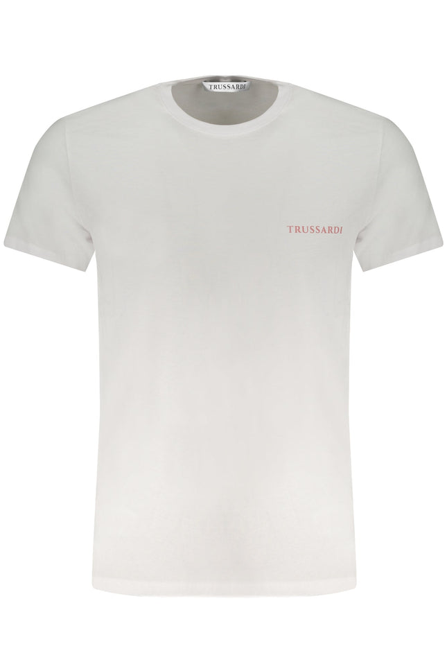 TRUSSARDI T-Shirt Herren Weiß – Kurzärmliges Basic aus 100% Baumwolle
