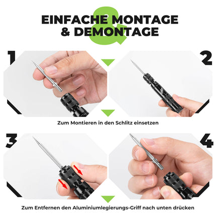 Tubeless Reifenpannenset mit Gummistopfen, Aluminiumgehäus, Griff (Werkzeuge) kaufen bei Linkreich – Jetzt entdecken!