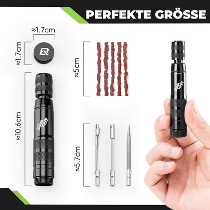 Tubeless Reifenpannenset mit Gummistopfen, Aluminiumgehäus, Griff (Werkzeuge) kaufen bei Linkreich – Jetzt entdecken!