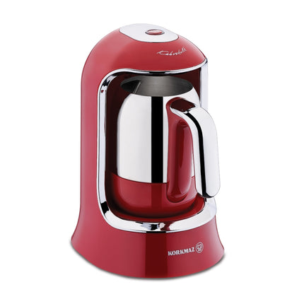 Türkische Kaffeemaschine Korkmaz Kahvekolik Mokkamaschine Rot