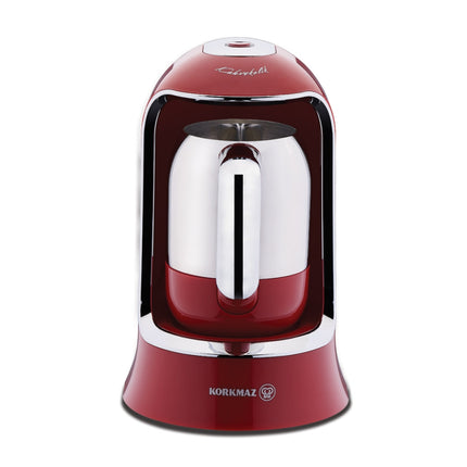 Türkische Kaffeemaschine Korkmaz Kahvekolik Mokkamaschine Rot